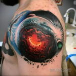 Фото тату про космос 20.07.2021 №238 - space tattoo - tatufoto.com