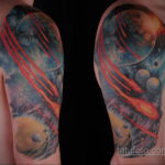 Фото тату про космос 20.07.2021 №242 - space tattoo - tatufoto.com