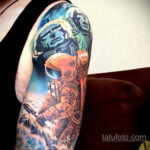 Фото тату про космос 20.07.2021 №261 - space tattoo - tatufoto.com