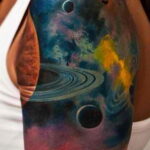 Фото тату про космос 20.07.2021 №266 - space tattoo - tatufoto.com