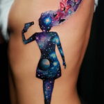 Фото тату про космос 20.07.2021 №274 - space tattoo - tatufoto.com