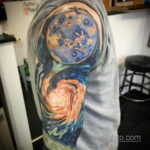 Фото тату про космос 20.07.2021 №309 - space tattoo - tatufoto.com
