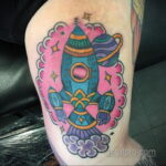 Фото тату про космос 20.07.2021 №311 - space tattoo - tatufoto.com