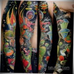 Фото тату про космос 20.07.2021 №318 - space tattoo - tatufoto.com