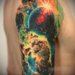 Фото тату про космос 20.07.2021 №321 - space tattoo - tatufoto.com