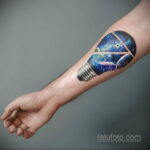 Фото тату про космос 20.07.2021 №324 - space tattoo - tatufoto.com