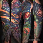 Фото тату про космос 20.07.2021 №328 - space tattoo - tatufoto.com