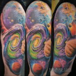 Фото тату про космос 20.07.2021 №332 - space tattoo - tatufoto.com