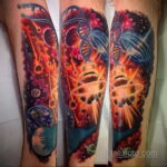 Фото тату про космос 20.07.2021 №345 - space tattoo - tatufoto.com