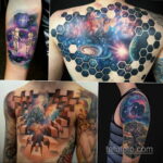 Фото тату про космос 20.07.2021 №348 - space tattoo - tatufoto.com