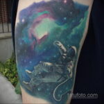Фото тату про космос 20.07.2021 №369 - space tattoo - tatufoto.com