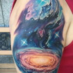 Фото тату про космос 20.07.2021 №372 - space tattoo - tatufoto.com