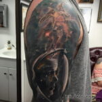 Фото тату про космос 20.07.2021 №374 - space tattoo - tatufoto.com