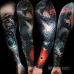 Фото тату про космос 20.07.2021 №378 - space tattoo - tatufoto.com