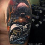 Фото тату про космос 20.07.2021 №405 - space tattoo - tatufoto.com