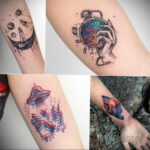 Фото тату про космос 20.07.2021 №421 - space tattoo - tatufoto.com