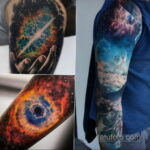Фото тату про космос 20.07.2021 №423 - space tattoo - tatufoto.com