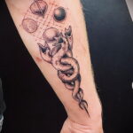 Фото тату про космос 20.07.2021 №436 - space tattoo - tatufoto.com