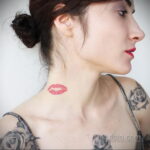 Фото тату с поцелуем 05.07.2021 №177 - tattoo kiss - tatufoto.com