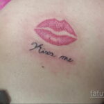Фото тату с поцелуем 05.07.2021 №202 - tattoo kiss - tatufoto.com