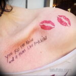 Фото тату с поцелуем 05.07.2021 №226 - tattoo kiss - tatufoto.com