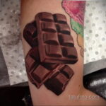 Фото тату с шоколадом 06.07.2021 №023 - tattoo chocolate - tatufoto.com