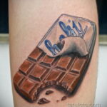 Фото тату с шоколадом 06.07.2021 №024 - tattoo chocolate - tatufoto.com