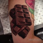 Фото тату с шоколадом 06.07.2021 №068 - tattoo chocolate - tatufoto.com