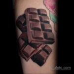 Фото тату с шоколадом 06.07.2021 №070 - tattoo chocolate - tatufoto.com