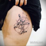 Фото тату самолет 06.07.2021 №022 - airplane tattoo - tatufoto.com