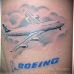 Фото тату самолет 06.07.2021 №086 - airplane tattoo - tatufoto.com