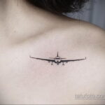 Фото тату самолет 06.07.2021 №087 - airplane tattoo - tatufoto.com
