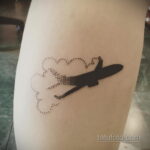Фото тату самолет 06.07.2021 №092 - airplane tattoo - tatufoto.com