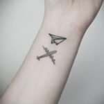 Фото тату самолет 06.07.2021 №100 - airplane tattoo - tatufoto.com
