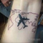 Фото тату самолет 06.07.2021 №114 - airplane tattoo - tatufoto.com