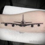Фото тату самолет 06.07.2021 №119 - airplane tattoo - tatufoto.com