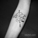 Фото тату самолет 06.07.2021 №125 - airplane tattoo - tatufoto.com
