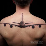 Фото тату самолет 06.07.2021 №129 - airplane tattoo - tatufoto.com