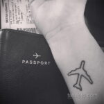 Фото тату самолет 06.07.2021 №146 - airplane tattoo - tatufoto.com