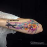 Фото тату самолет 06.07.2021 №151 - airplane tattoo - tatufoto.com