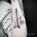 Фото тату самолет 06.07.2021 №154 - airplane tattoo - tatufoto.com