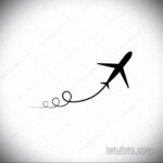 Фото тату самолет 06.07.2021 №169 - airplane tattoo - tatufoto.com