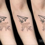 Фото тату самолет 06.07.2021 №175 - airplane tattoo - tatufoto.com