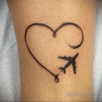 Фото тату самолет 06.07.2021 №201 - airplane tattoo - tatufoto.com