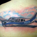 Фото тату самолет 06.07.2021 №203 - airplane tattoo - tatufoto.com