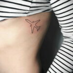 Фото тату самолет 06.07.2021 №229 - airplane tattoo - tatufoto.com