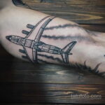 Фото тату самолет 06.07.2021 №253 - airplane tattoo - tatufoto.com