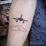 Фото тату самолет 06.07.2021 №258 - airplane tattoo - tatufoto.com