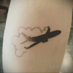 Фото тату самолет 06.07.2021 №260 - airplane tattoo - tatufoto.com