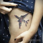 Фото тату самолет 06.07.2021 №262 - airplane tattoo - tatufoto.com
